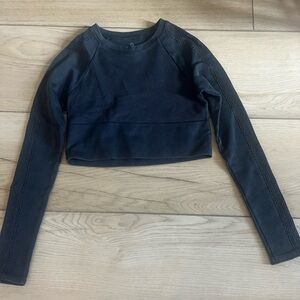 Grey offline aerie long sleeve athletic top